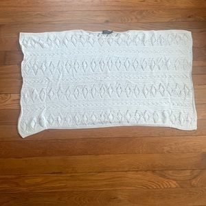 Polo Ralph Lauren Women's White Knit Crochet Pullover